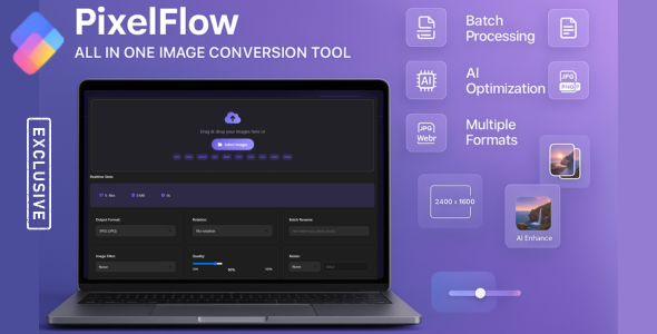 PixelFlow - Bulk Image Conversion & Optimization Script