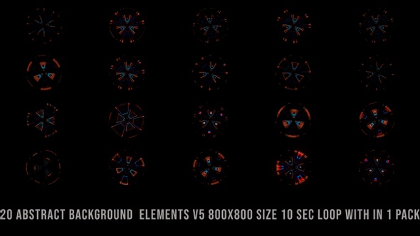 Abstract Background Elements Pack V05 alt