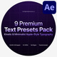 Kinetic Text Animation Presets for SaaS Promo | AE - VideoHive Item for Sale
