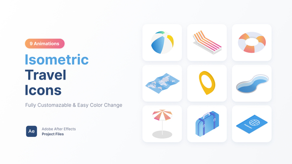 Isometric Travel Icons