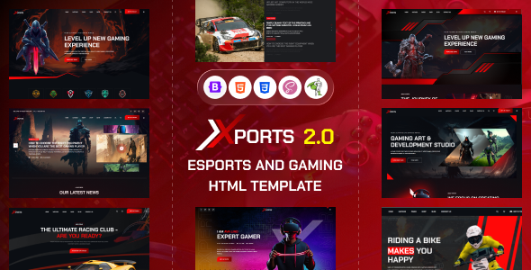Xports - eSports and Gaming HTML Template