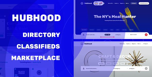 Hubhood - Directory & Listing WordPress Theme