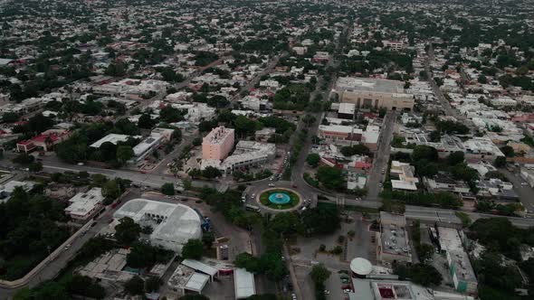 Orbital view over yucatan, mexico