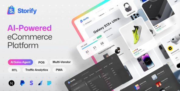 Storify - Next.js eCommerce Platform with POS, PWA & Multi-Vendor