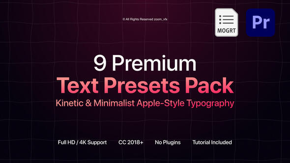 Kinetic Text Animation Presets for SaaS Promo | MOGRT