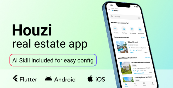 Houzi real estate app | Houzez | Flutter