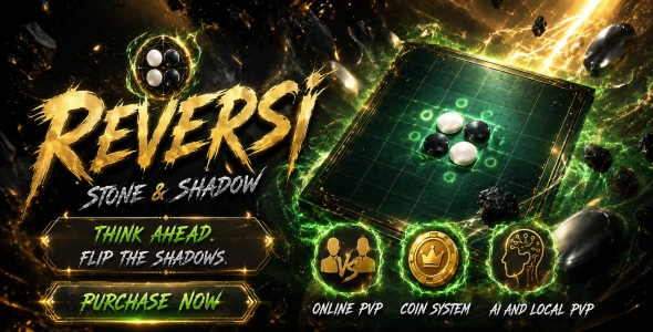 Reversi Stone & Shadow | HTML5 Game With AI and PVP