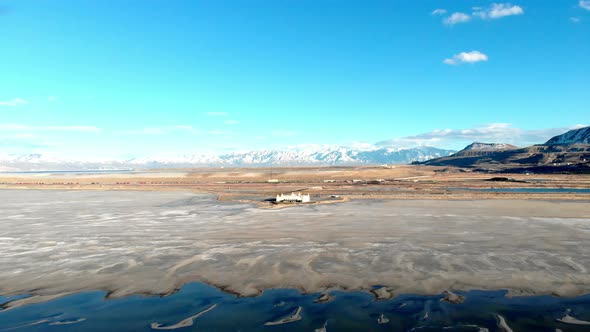 The Great Salt Lake, Utah.