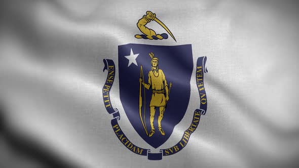 Massachusetts State Flag Front HD