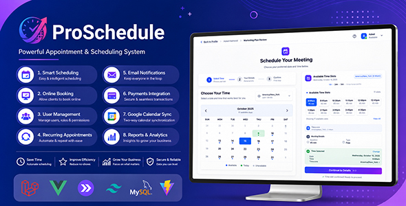 ProSchedule – Online Appointment Booking System for Professionals, Consultants & Service Businesses