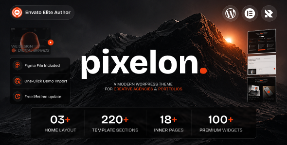 Pixelon - Creative Digital Portfolio WordPress Theme