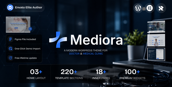 Mediora - Doctor & Medical Clinic Elementor WordPress Theme