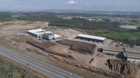 Industrial Factory Aerial