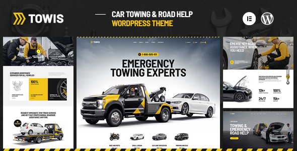 Towis - Car Towing & Roadside Assistance WordPress Theme