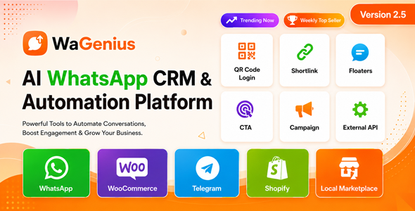 WaGenius - AI WhatsApp CRM & Automation Platform