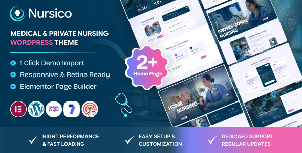 Nursico - Medical & Private Nursing WordPress Theme