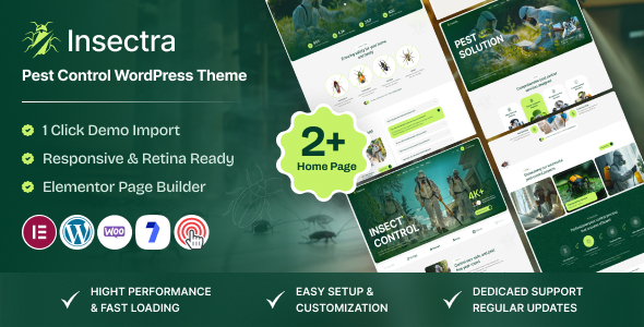 Insectra - Pest Control WordPress Theme