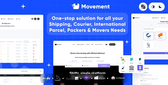 Movement | Packers & Movers and Courier Management Node.js Script
