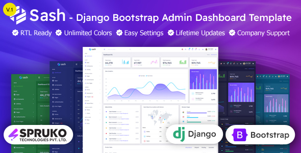 Sash – Django Admin & Dashboard Template