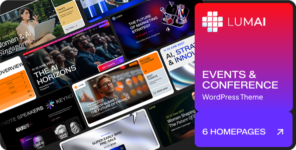 Lumai – Events & Conference WordPress Theme