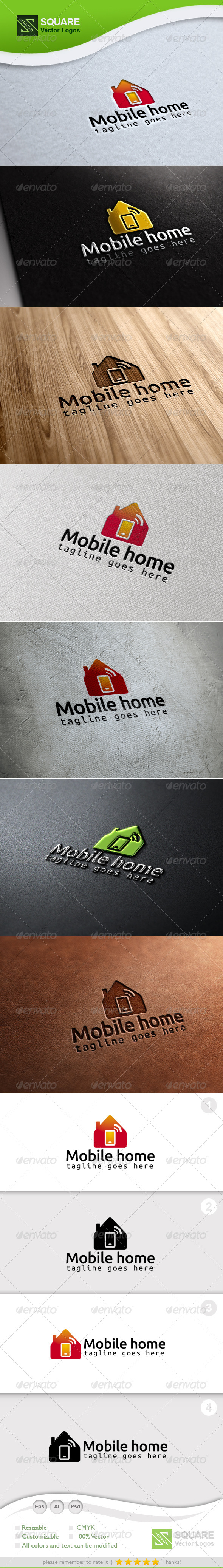 Mobile, Home Vector Logo Template