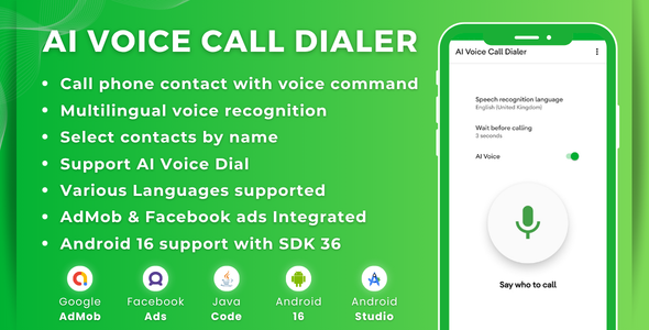 Android AI Voice Call Dialer