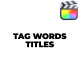 Tag Words Titles - VideoHive Item for Sale