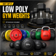 Gym weights pack of 5 - 3DOcean Item for Sale