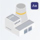 Isometric Factory Buildings - VideoHive Item for Sale