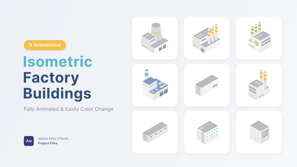 Isometric Factory Buildings