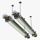 Caged Industrial Tube Lamp M1 - 3DOcean Item for Sale