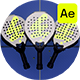 Dynamic Padel Racket Showcase Animation - VideoHive Item for Sale