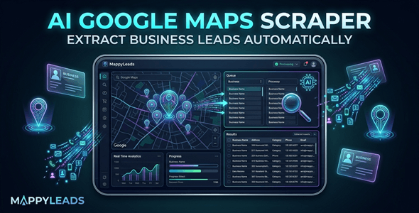 MappyLeads | AI Scraper for Google Maps With Email Extraction Windows App