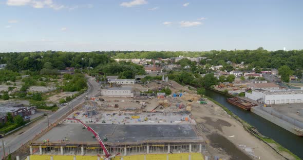 Construction Site in Long Island Aerial