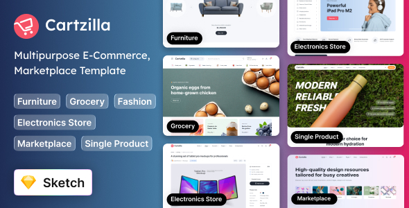 Cartzilla - Sketch Multipurpose eCommerce & Marketplace Template