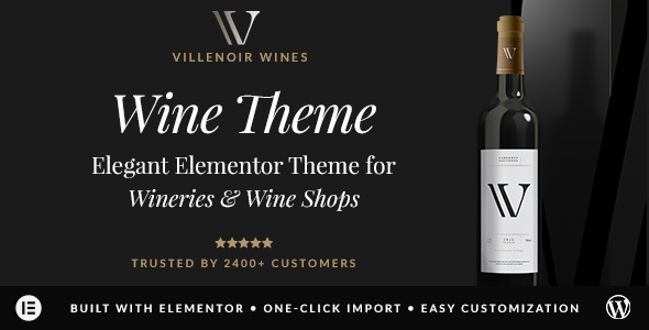 Villenoir - Vineyard & Wine WordPress Theme