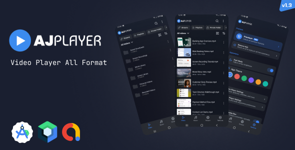 AJ Player – Android HD & 4K Video Player App | MX-Style Clone | All Format Video Player