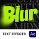 Blur Text Effects - VideoHive Item for Sale