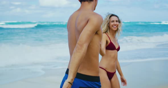 Attractive Couple on the Beach