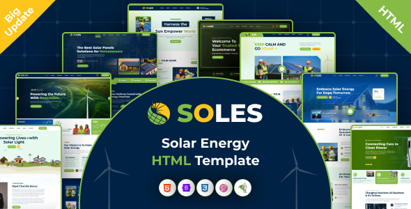 Soles - Solar Panel Installation & Maintenance Html Template