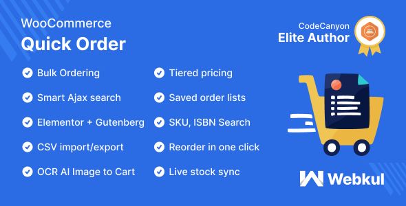 Quick Order Plugin for WooCommerce