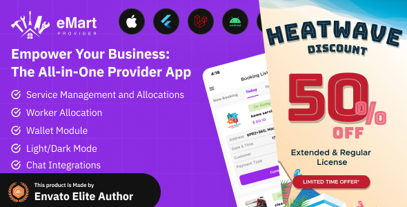eMart - Service Provider app for On-Demand Service