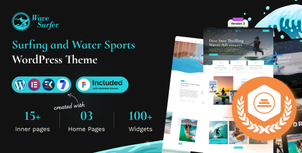 WaveSurfer - Surfing and Water Sports WordPress Theme