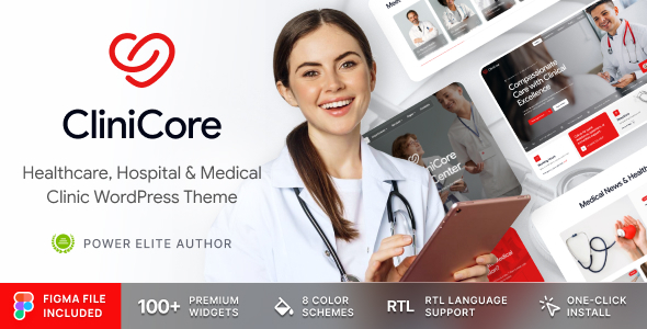 CliniCore - Healthcare, Clinic & Medical WordPress Theme