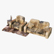 Worn Post Apocalyptic Furniture Set M1 - 3DOcean Item for Sale