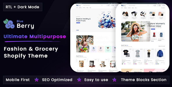 Blueberry - Fashion, Grocery Store & Supermarket Shopify Theme OS 2.0