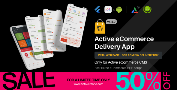 Active eCommerce Delivery Boy Flutter App