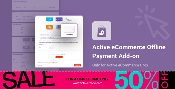 Active eCommerce Offline Payment Add-on