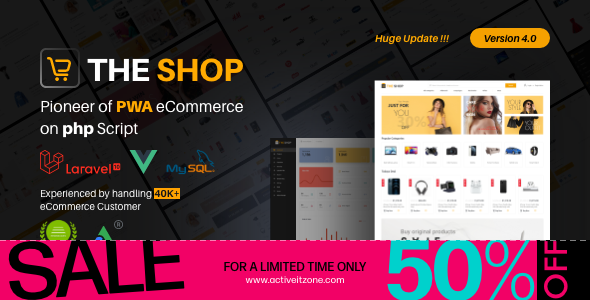 The Shop - PWA eCommerce CMS