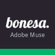 Bonesa - Portfolio One Page Muse Template - ThemeForest Item for Sale